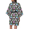 Donut Unicorn Pattern Print Design DN09 Women's Short Kimono