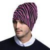 Zebra Pink Print Design LKS304 Unisex Beanie