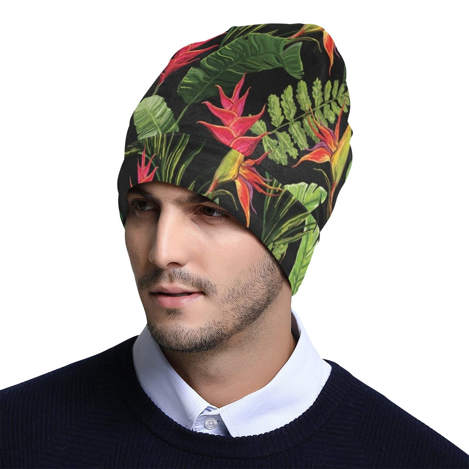 Bird Of Paradise Pattern Print Design BOP010 Unisex Beanie