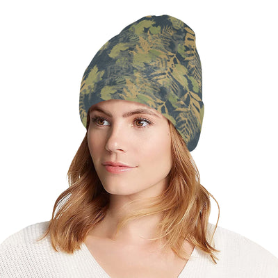 Camouflage Tropical Pattern Print Design 04 Unisex Beanie