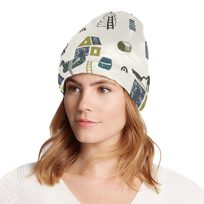 Agricultural Farm Print Design 01 Unisex Beanie