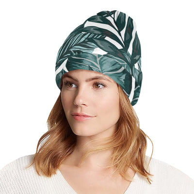 Tropical Palm Leaves Pattern Unisex Beanie