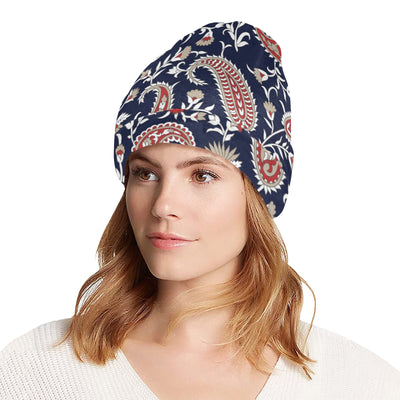 Paisley Pattern Print Design A05 Unisex Beanie