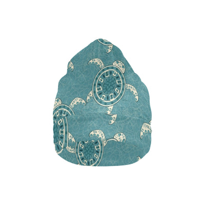 Sea Turtle Pattern Print Design T02 Unisex Beanie