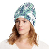 Pattern Tropical Palm Leaves Unisex Beanie