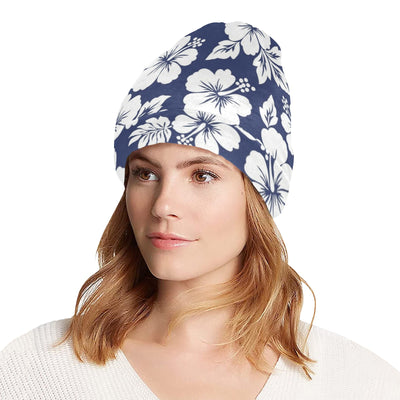 Hibiscus Pattern Print Design HB012 Unisex Beanie