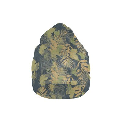 Camouflage Tropical Pattern Print Design 04 Unisex Beanie