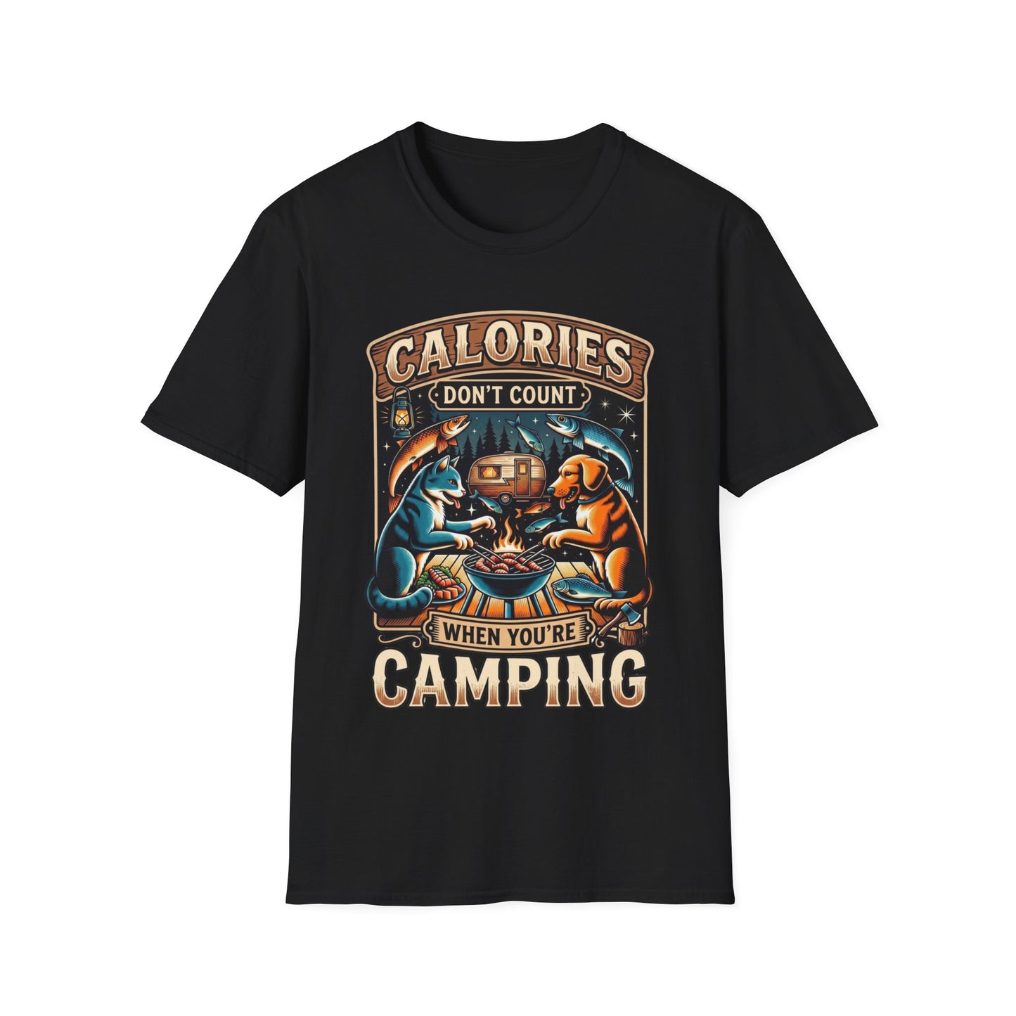 Calories don’t count when you’re camping. T-Shirt