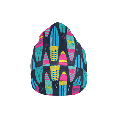 Surfboard Colorful Print Design LKS302 Unisex Beanie