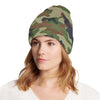 Army Camouflage Pattern Print Design 01 Unisex Beanie