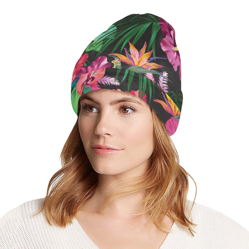 Hawaiian Flower Hibiscus tropical Unisex Beanie