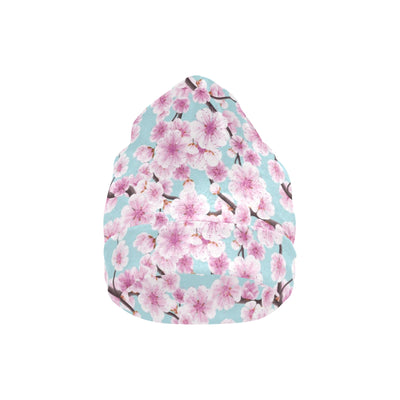 Cherry Blossom Pattern Print Design 01 Unisex Beanie