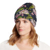 lotus Embroidered Pattern Print Design LO06 Unisex Beanie