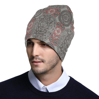 Calendar Aztec Style Print Pattern Unisex Beanie