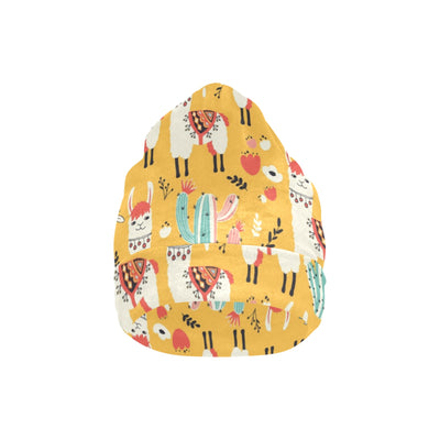 Llama Cute Themed Print Unisex Beanie