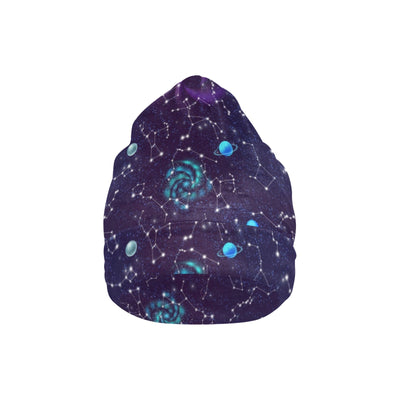 Zodiac Galaxy Design Print Unisex Beanie