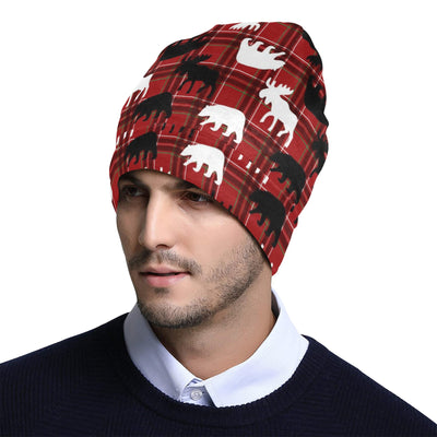 Moose Print Design LKS401 Unisex Beanie