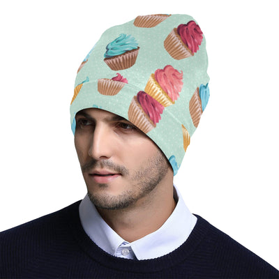 Cupcake Pattern Print Design 01 Unisex Beanie