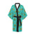 Sea Turtle Pattern Print Design T010 Women's Short Kimono