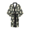 Daisy Pattern Print Design DS08 Women's Short Kimono