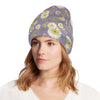 Daisy Pattern Print Design DS011 Unisex Beanie