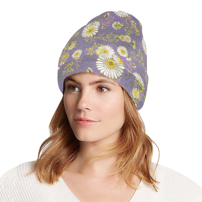 Daisy Pattern Print Design DS011 Unisex Beanie