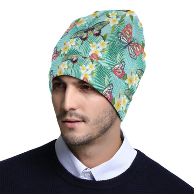 Butterfly Pattern Print Design 09 Unisex Beanie