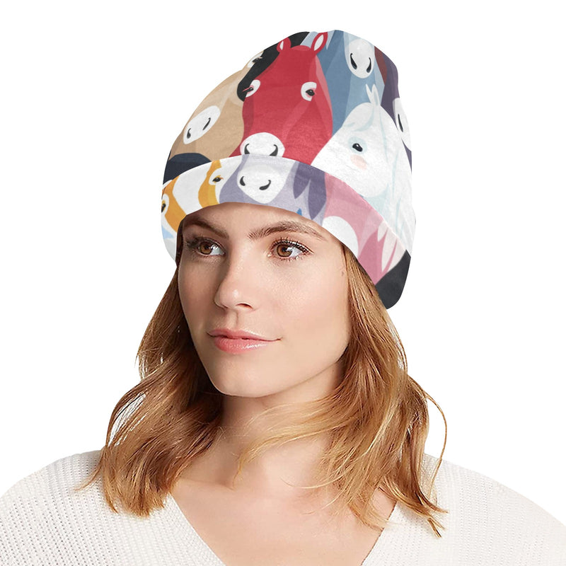 Colorful Horse Pattern Unisex Beanie