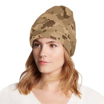 ACU Desert Digital Pattern Print Design 01 Unisex Beanie