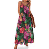 Hibiscus Hawaiian Design Print Pattern Long Maxi Dress