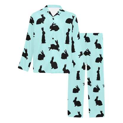 Rabbit Pattern Print Design RB010 Men's Long Sleeve Pajama Set