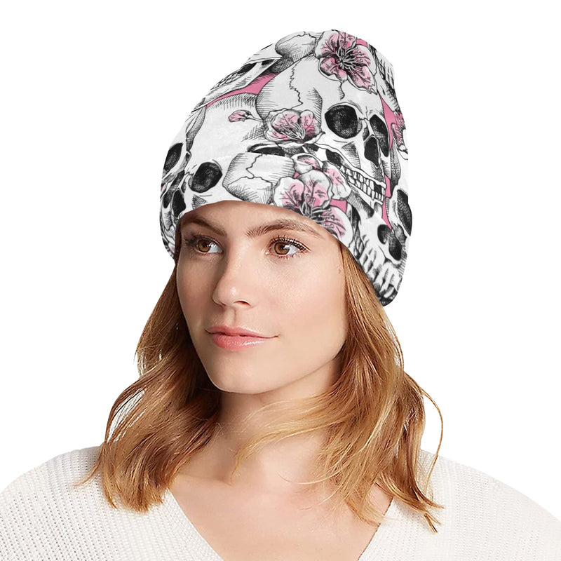 Cherry Blossom Pattern Print Design CB03 Unisex Beanie