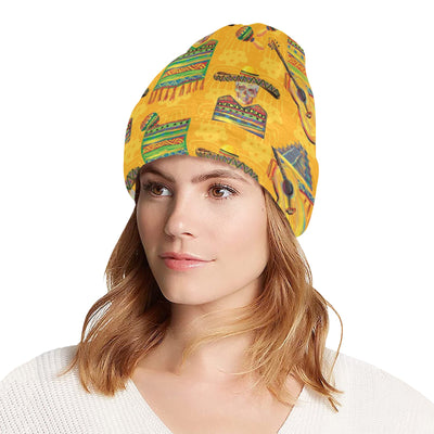 Maracas Mexican Style Pattern Print Design 02 Unisex Beanie