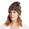 Skull And Roses Print Design LKS303 Unisex Beanie