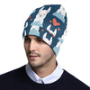 Alpaca Love Pattern Print Design 05 Unisex Beanie