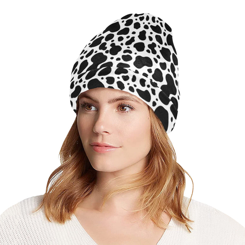 Cow Skin Pattern Print Design 04 Unisex Beanie