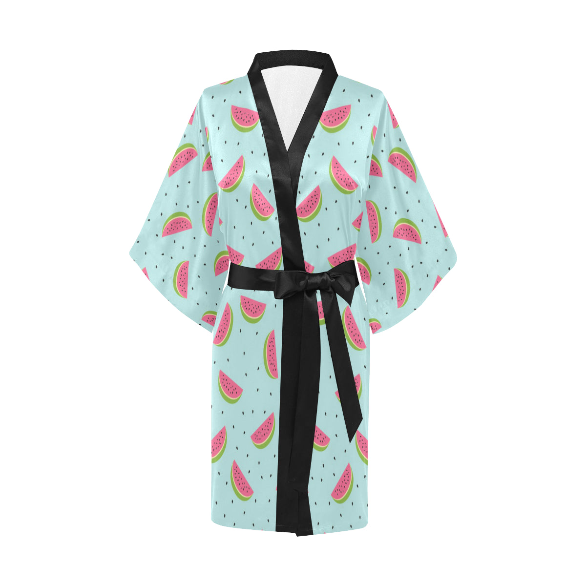 Watermelon Pattern Print Design WM06 Women's Short Kimono