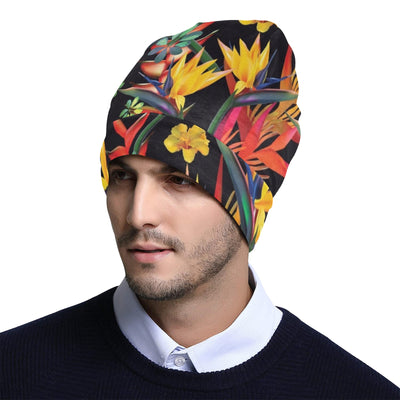 Bird Of Paradise Pattern Print Design BOP016 Unisex Beanie