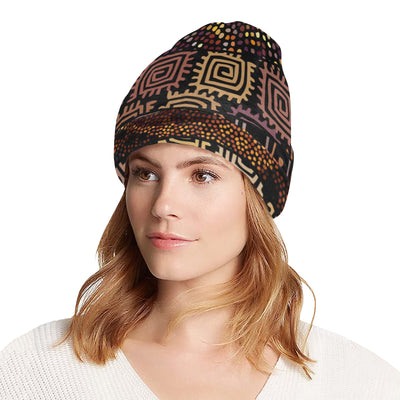 African Pattern Print Design 07 Unisex Beanie