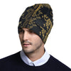 Tiger Gold Print Design LKS307 Unisex Beanie