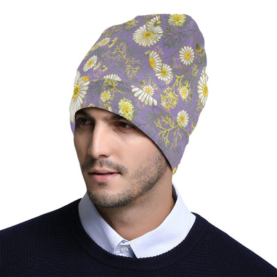 Daisy Pattern Print Design DS011 Unisex Beanie