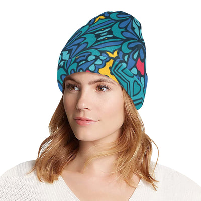 Kaleidoscope Pattern Print Design 04 Unisex Beanie