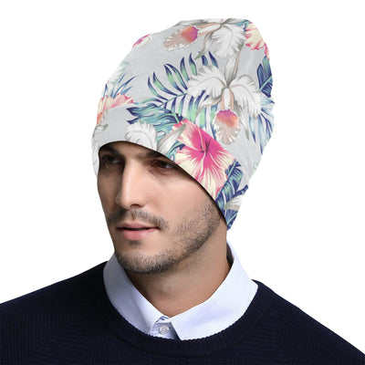 Hibiscus Print Unisex Beanie