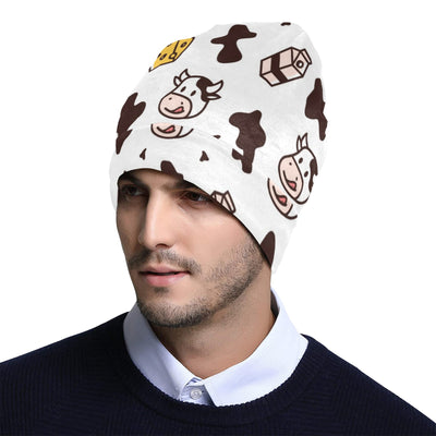 Cow Pattern Print Design 06 Unisex Beanie