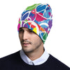 Peace Sign Colorful Pattern Print Design A02 Unisex Beanie