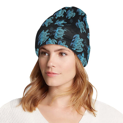 Tribal Turtle Polynesian Themed Design Unisex Beanie