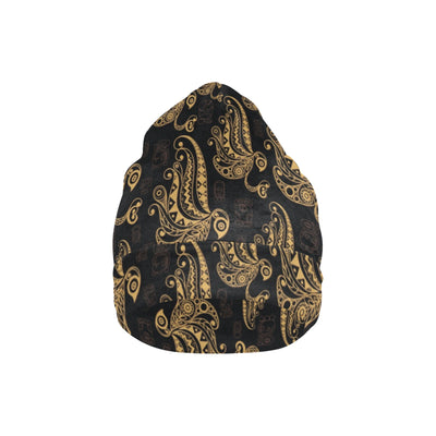 Owl Tribal Polynesian Design Print Unisex Beanie