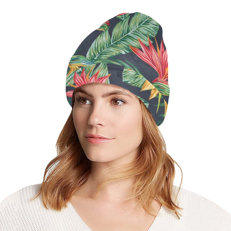 Bird Of Paradise Pattern Print Design BOP09 Unisex Beanie