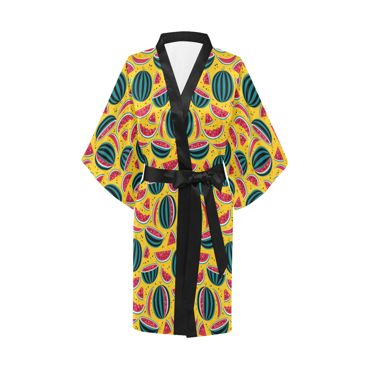 Watermelon Pattern Print Design WM02 Women's Short Kimono