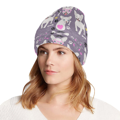 Chihuahua Happy Pattern Unisex Beanie